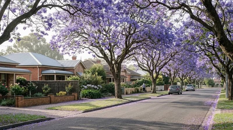 Jacarandas in Adelaide